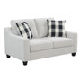 Loveseat With 2 Pillows-Beige By Emerald Home "U3471-01-09"