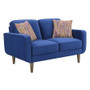 Loveseat With 2 Pillows Blue By Emerald Home "U3906-01-04"