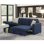 Pullout Popup Sleeper With 1 Pillow-Navy By Emerald Home "U4339-12-04"