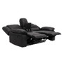 Motion Console Loveseat-Black By Emerald Home "U7120-09-06"