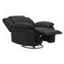 Swivel Glider Recliner-Black By Emerald Home "U7120-04-06"