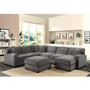 Lsf Loveseat With 1 Pillow-Dark Grey By Emerald Home "U4174-11-03A"