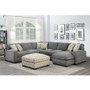 Lsf Loveseat With 2 Pillows-Light Grey By Emerald Home "U4174-11-33A"