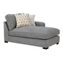 Rsf Chaise With 2 Pillows-Light Grey By Emerald Home "U4174-12-33A"
