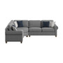 Rsf Loveseat With 2 Pillows-Grey By Emerald Home "U3029-12-13"
