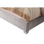 Cal King Upholstered Footboard-Rails-Grey By Emerald Home "B132-13FBR-03"