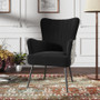 Accent Chair - Recycled Black/Boho By Emerald Home "U3926-05-06"