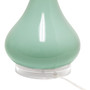 Lalia Home Droplet Table Lamp with Fabric Shade, Aqua "LHT-4005-AU"