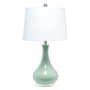 Lalia Home Droplet Table Lamp with Fabric Shade, Aqua "LHT-4005-AU"