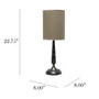 Simple Designs Traditional Candlestick Table Lamp, Oil Rubbed Bronze "LT2075-ORB"
