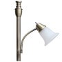 Lalia Home Torchiere Floor Lamp with Reading Light and Marble Glass Shades, Antique Brass "LHF-3003-AB"