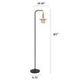 Lalia Home Oslo Floor Lamp, Black "LHF-4000-BK"