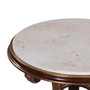 Side Table Plume Marble Top "34582EM/NF9-C"