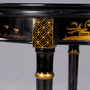 Chinoiserie Side Table Round Ebn "33800EBN"