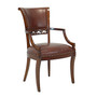 Elbow Arm Chair Leather Em "33980/1EM-BR"