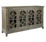 "27457" Entertainment Console With Arched Doors