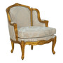 Carved Bergere Fauteuil Nf9 "33458NF9/COM"