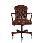 Office Chair Oxford Leather Em "33966EM/BR"