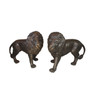 Bronze Walking Lion Sold As A Pair "A2155AC"