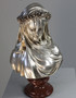 Bust Of Lady Bronze On Marble Base "A6104SM"