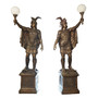 Roman Soldier Lamps Left/Right Sold Pair "A6874T"