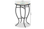 "H01-104289 Plant Stand" Baxton Studio Gaenor Modern And Contemporary Black Metal And Multi-Colored Ceramic Tile Plant Stand