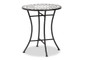 "H01-100348 Mosaic Table" Baxton Studio Callison Modern And Contemporary Black Finished Metal And Multi-Colored Glass Outdoor Dining Table