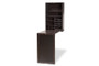 "SR17010262-Dark Brown-Desk" Baxton Studio Millard Modern And Contemporary Dark Brown Finished Wood Wall-Mounted Folding Desk