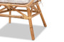 "DC818-Rattan-DC" Baxton Studio Benicia Modern Bohemian Natural Brown Rattan Dining Chair