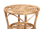 "12720-Rattan-CT" Baxton Studio Cariel Modern Bohemian Natural Brown Rattan Coffee Table