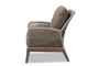 "Jennifer-Grey-CC" Baxton Studio Jennifer Mid-Century Transitional Grey Woven Rope Mahogany Accent Chair