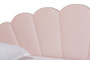 "BBT61047T-Light Pink Velvet-Daybed-T/T" Baxton Studio Timila Modern And Contemporary Light Pink Velvet Fabric Upholstered Twin Size Daybed With Trundle