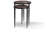 Crossings The Underground Round Chairside Nesting Table "UND#16"