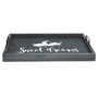 Elegant Designs Decorative Wood Serving Tray With Handles, 15.50" X 12", "Sweet Dreams" "HG2000-MBS"