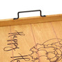 Elegant Designs Decorative Wood Serving Tray With Handles, 15.50" X 12", "Happy Harvest" "HG2000-NHH"