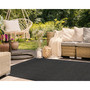 Liora Manne Calais Solid Indoor/Outdoor Rug Charcoal 8'3" x 11'6" "CAI81678148"