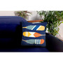 Liora Manne Frontporch Paddles Indoor/Outdoor Pillow Navy 18" x 18" "7FP8S450833"