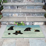 Liora Manne Frontporch Bathing Bears Indoor/Outdoor Rug Water 1'8" x 2'6" "FTP12434003"