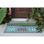 Liora Manne Frontporch Live Love Lake Indoor/Outdoor Rug Water 2' x 3' "FTP23450703"