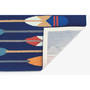 Liora Manne Frontporch Paddles Indoor/Outdoor Rug Navy 2' x 3' "FTP23450833"