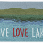 Liora Manne Frontporch Live Love Lake Indoor/Outdoor Rug Water 2' x 5' "FTPR5450703"