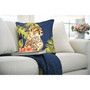 Liora Manne Illusions Cheetahs Indoor/Outdoor Pillow Jungle 18" x 18" "7IL8S329118"