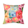 Liora Manne Illusions Flower Garden Indoor/Outdoor Pillow Taupe 18" x 18" "7IL8S329412"
