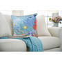 Liora Manne Illusions Seascape Indoor/Outdoor Pillow Ocean 18" x 18" "7IL8S331104"