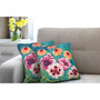 Liora Manne Illusions Dream Garden Indoor/Outdoor Pillow Multi 18" x 18" "7IL8S332044"