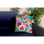 Liora Manne Illusions Dream Garden Indoor/Outdoor Pillow Multi 18" x 18" "7IL8S332044"
