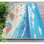 Liora Manne Illusions Dog Beach Indoor/Outdoor Mat Ocean 3'3" x 4'11" "ILU45330904"