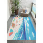 Liora Manne Illusions Dog Beach Indoor/Outdoor Mat Ocean 3'3" x 4'11" "ILU45330904"