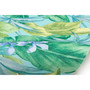 Liora Manne Illusions Tropical Leaf Indoor/Outdoor Mat Aqua 4'10" x 7'6" "ILU58330804"