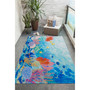 Liora Manne Illusions Seascape Indoor/Outdoor Mat Ocean 4'10" x 7'6" "ILU58331104"